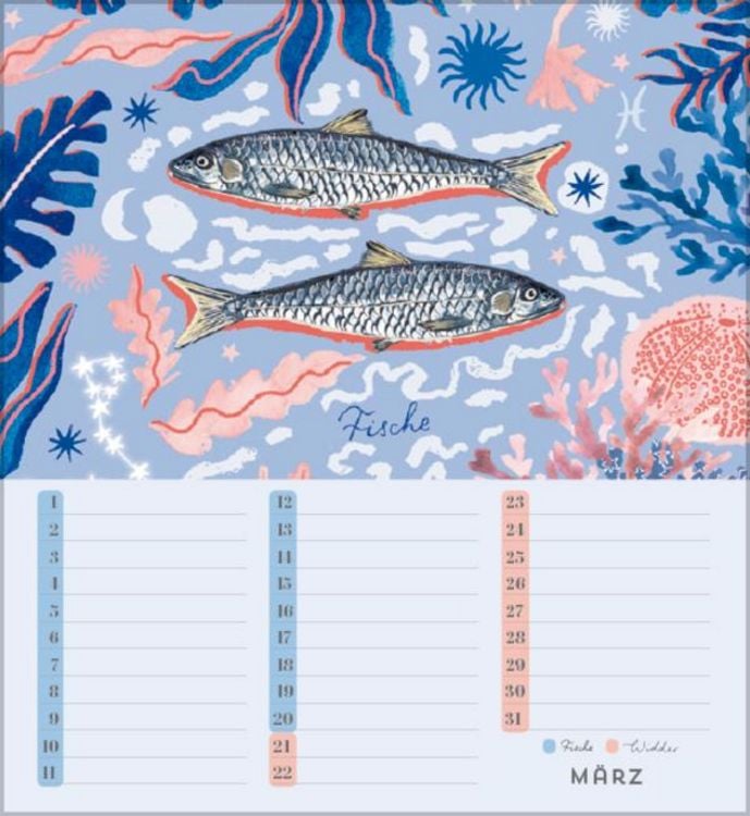 Produktbild: Geburtstagskalender Sternzeichen