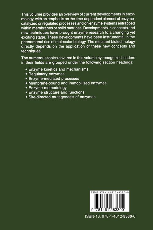 Produktbild: Enzyme Dynamics and Regulation