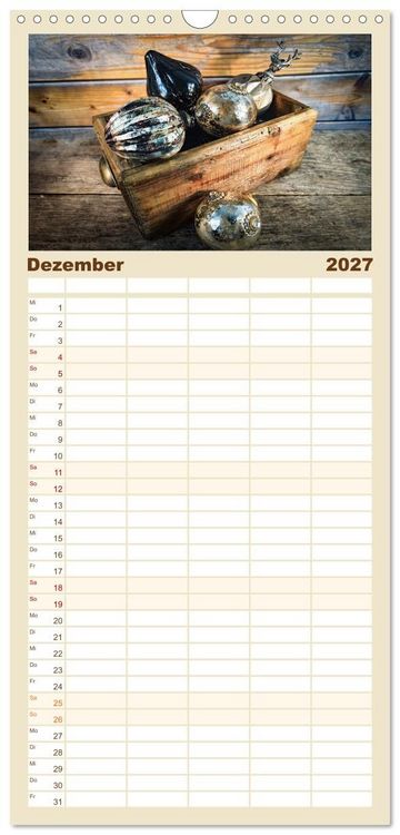 Produktbild: Familienplaner 2027 - Wabi Sabi: All die sch&ouml;nen alten Dinge mit 5 Spalten (Wandkalender, 21 x 45 cm) CALVENDO