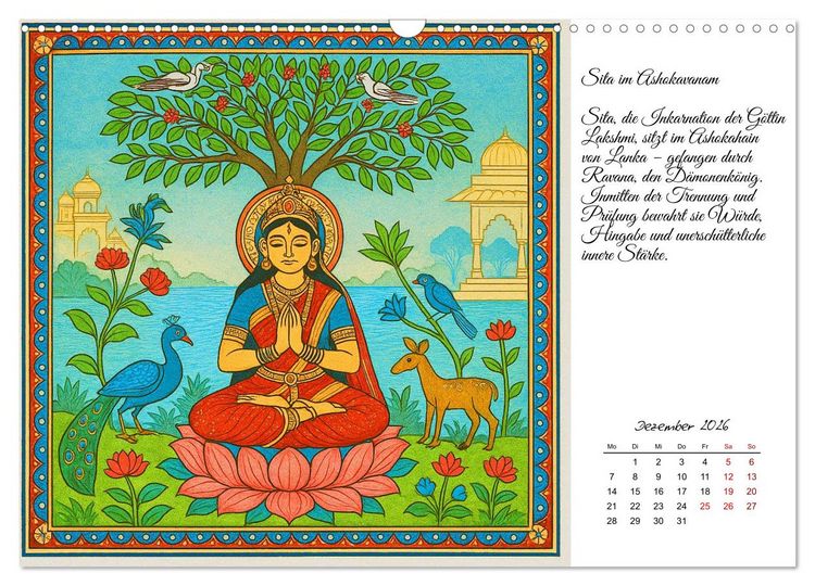 Produktbild: G&ouml;tterwelten des Hinduismus (Wandkalender 2026 DIN A3 quer), CALVENDO Monatskalender