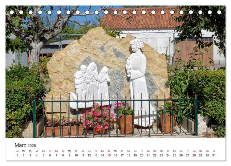 Produktbild: Fatima: Ein Besuch in Portugals heiligem Herz (Tischkalender 2026 DIN A5 quer), CALVENDO Monatskalender