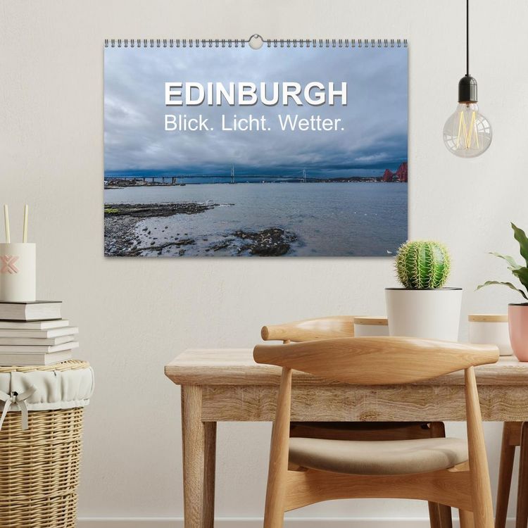 Produktbild: EDINBURGH. Blick. Licht. Wetter. (Wandkalender 2026 DIN A3 quer), CALVENDO Monatskalender