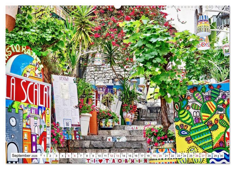 Produktbild: Taormina - Juwel Siziliens mit antikem Charme (hochwertiger Premium Wandkalender 2026 DIN A2 quer), Kunstdruck in Hochglanz
