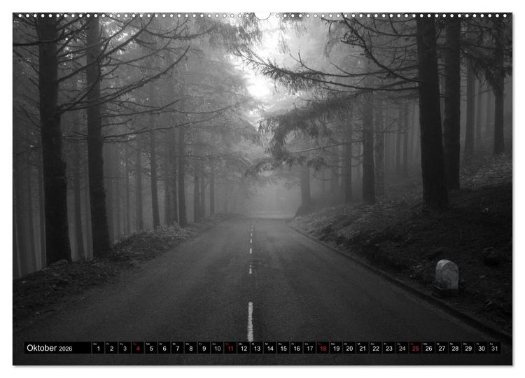 Produktbild: Stille Momente in Schwarz-Weiss (hochwertiger Premium Wandkalender 2026 DIN A2 quer), Kunstdruck in Hochglanz
