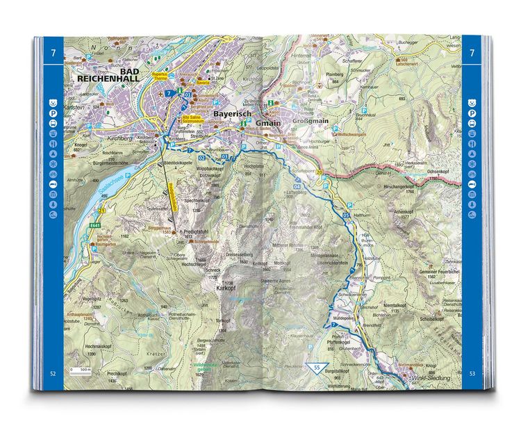 Produktbild: KOMPASS Wanderf&uuml;hrer SalzAlpenSteig, Chiemsee, K&ouml;nigssee, Hallst&auml;tter See, 40 Touren