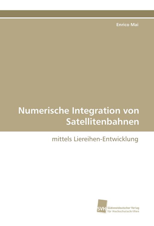 Produktbild: Numerische Integration von Satellitenbahnen