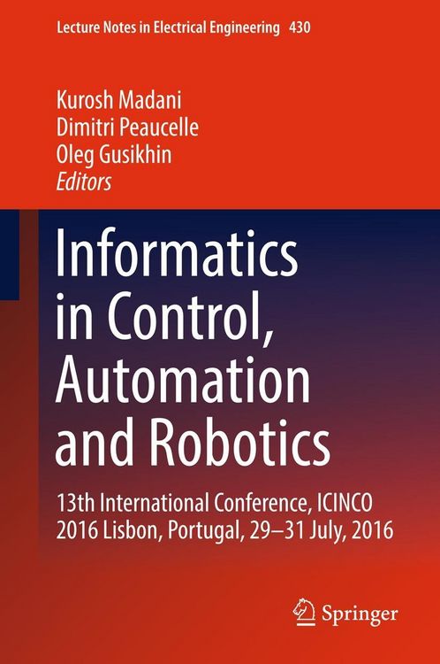 Produktbild: Informatics in Control, Automation and Robotics