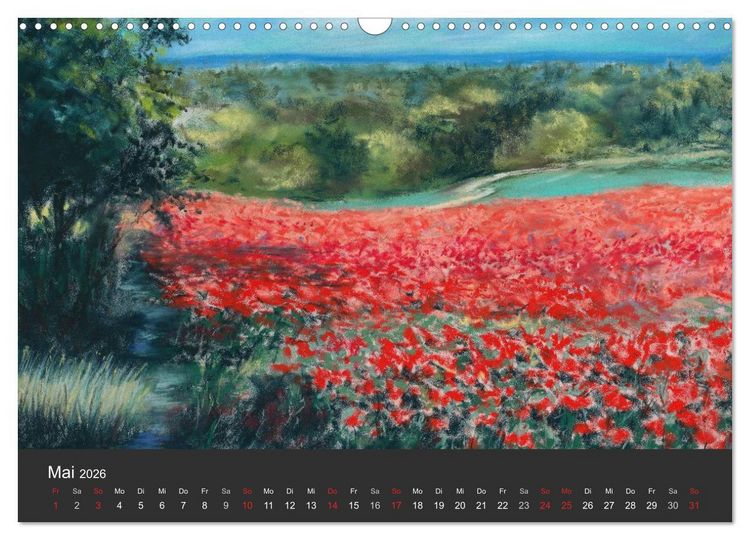 Produktbild: Landschaftspastelle (Wandkalender 2026 DIN A3 quer), CALVENDO Monatskalender