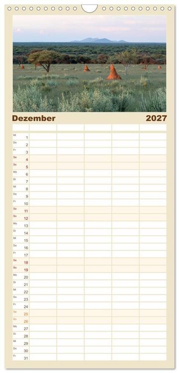 Produktbild: Familienplaner 2027 - Lichterf&uuml;lltes Namibia mit 5 Spalten (Wandkalender, 21 x 45 cm) CALVENDO