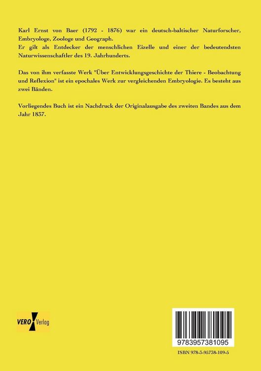 Produktbild: &Uuml;ber Entwicklungsgeschichte der Tiere