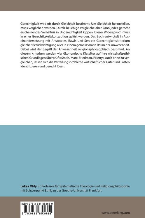 Produktbild: Gerechtigkeit und gerechtes Wirtschaften