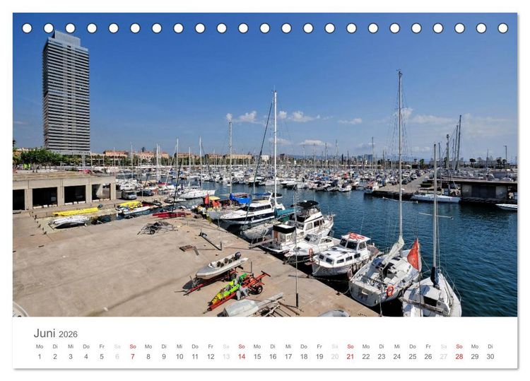 Produktbild: Barcelona im Auge der Kamera (Tischkalender 2026 DIN A5 quer), CALVENDO Monatskalender