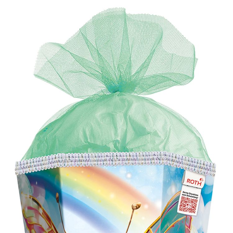 Produktbild: Motivschult&uuml;te, Rainbow Butterfly, 85 cm, Soundmodul, Glitzerborte