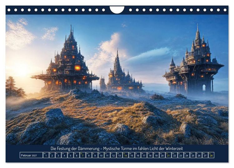 Produktbild: Metropolen der Fantasie (Wandkalender 2027 DIN A4 quer), CALVENDO Monatskalender