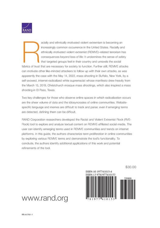 Produktbild: Countering Domestic Racially and Ethnically Motivated Violent Terrorism on Social Media
