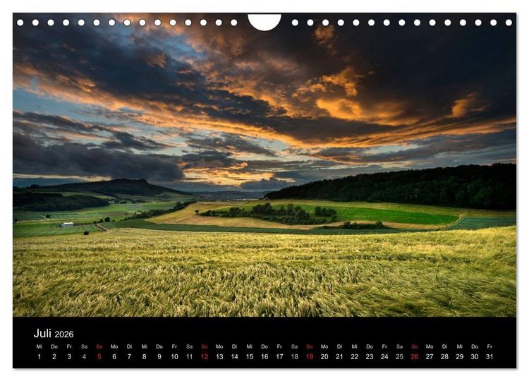 Produktbild: Vulkanlandschaft Hegau 2026 (Wandkalender 2026 DIN A4 quer), CALVENDO Monatskalender