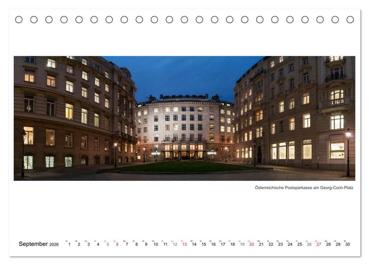 Produktbild: Wien Panoramen (Tischkalender 2026 DIN A5 quer), CALVENDO Monatskalender