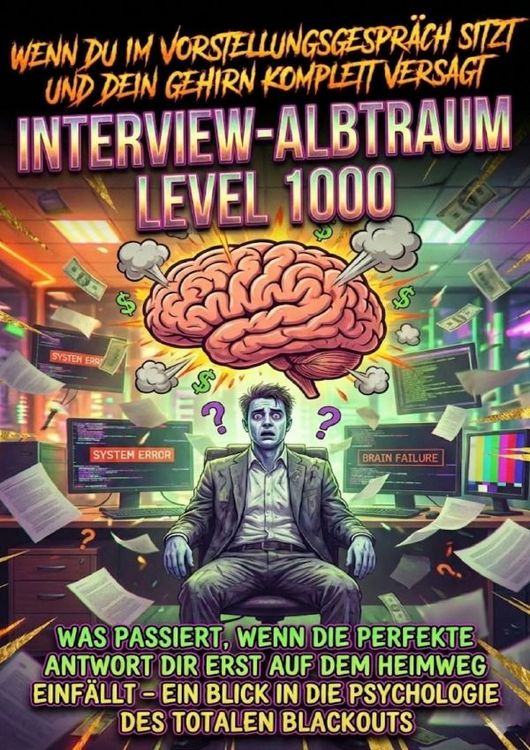 Produktbild: Wenn Du Im Vorstellungsgespr&auml;ch Sitzt Und Dein Gehirn Komplett Versagt: Interview-Albtraum Level 1000