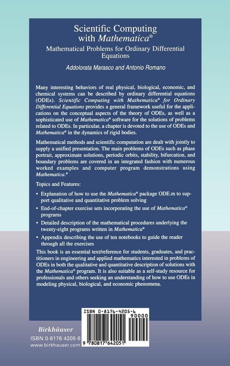 Produktbild: Scientific Computing with Mathematica&reg;