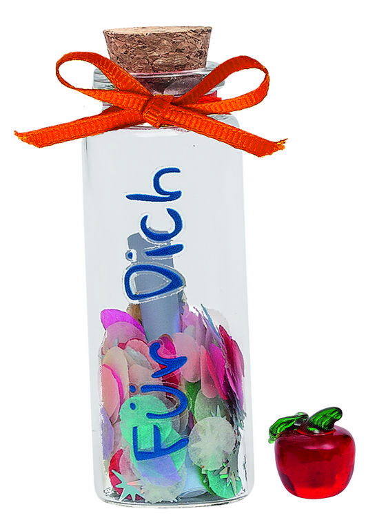 Produktbild: Geschenkgl&auml;schen mit Botschaft