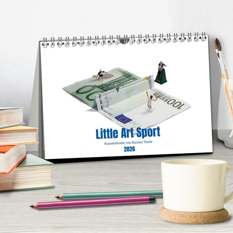 Produktbild: Little Art Sport Kunstkalender (Tischkalender 2026 DIN A5 quer), CALVENDO Monatskalender