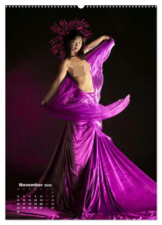 Produktbild: Farbenfrohe Aktfotografie (hochwertiger Premium Wandkalender 2026 DIN A2 hoch), Kunstdruck in Hochglanz