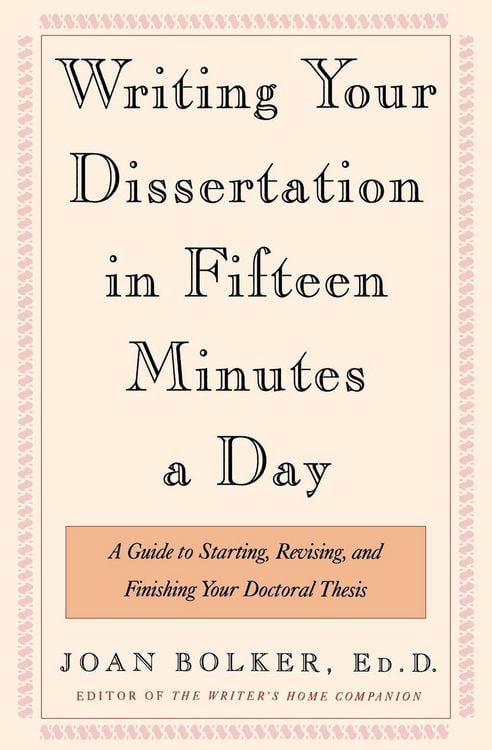 Produktbild: Writing Your Dissertation in Fifteen Minutes a Day