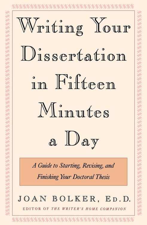 Produktbild: Writing Your Dissertation in Fifteen Minutes a Day