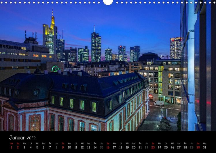 Produktbild: Frankfurt am Main Skylights (Wandkalender 2022 DIN A3 quer)