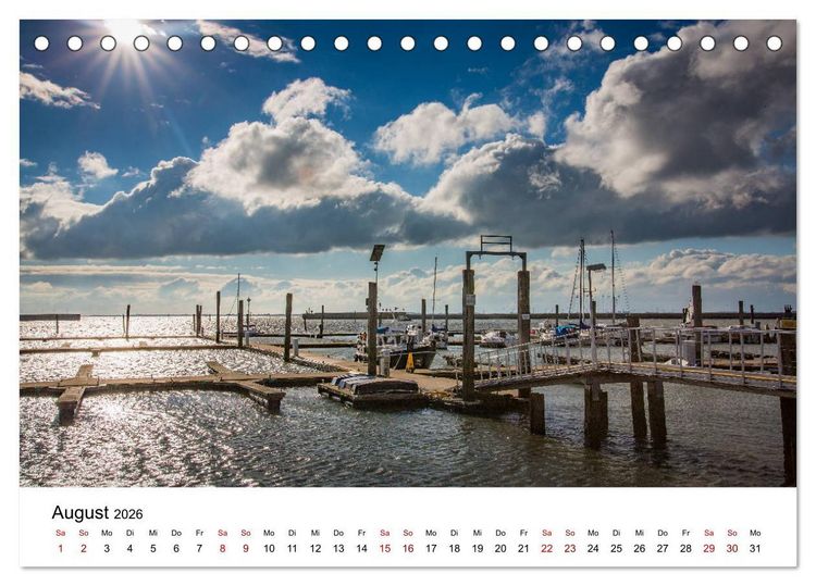 Produktbild: Langeoog &ndash; Ein Herbst auf der Insel des Lebens (Tischkalender 2026 DIN A5 quer), CALVENDO Monatskalender