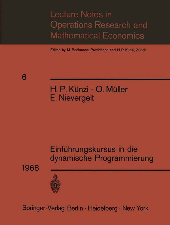 Produktbild: Einf&uuml;hrungskursus in die dynamische Programmierung