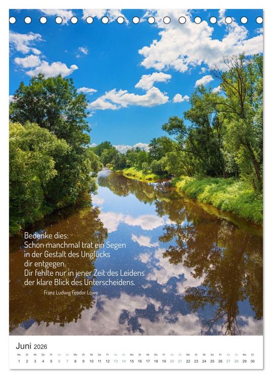 Produktbild: Christliche Natur-Poster 2026 (Tischkalender 2026 DIN A5 hoch), CALVENDO Monatskalender