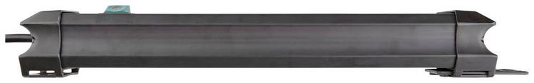 Produktbild: Brennenstuhl 1951560600 Steckdosenleiste mit Schalter 6fach Schwarz, Lichtgrau Schutzkontakt 1 St.