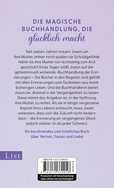 Produktbild: Die Buchhandlung der Erinnerungen