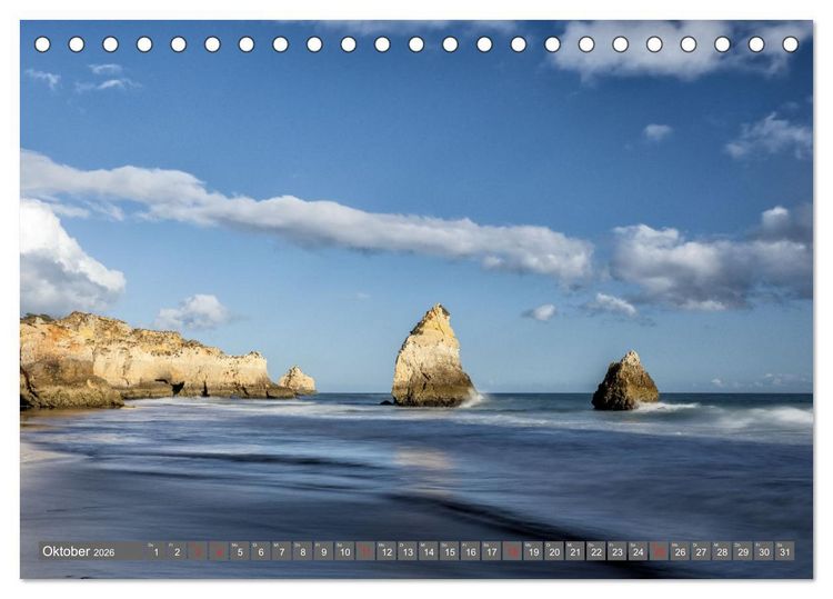 Produktbild: Die Algarve - Portugals m&auml;rchenhafte Felsenk&uuml;ste (Tischkalender 2026 DIN A5 quer), CALVENDO Monatskalender