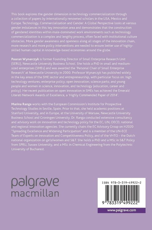 Produktbild: Technology, Commercialization and Gender