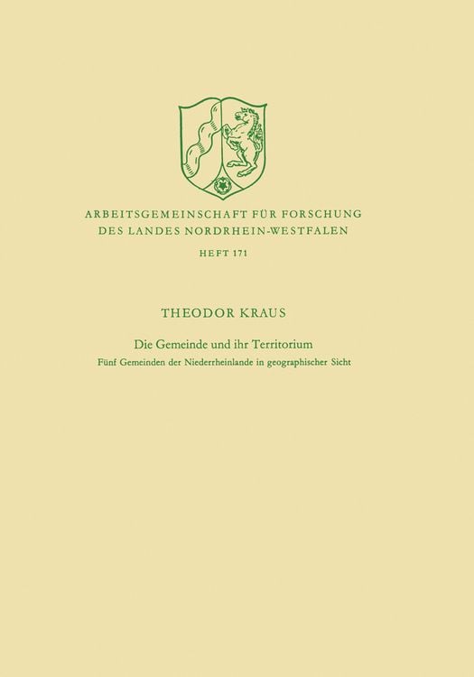 Produktbild: Die Gemeinde und ihr Territorium