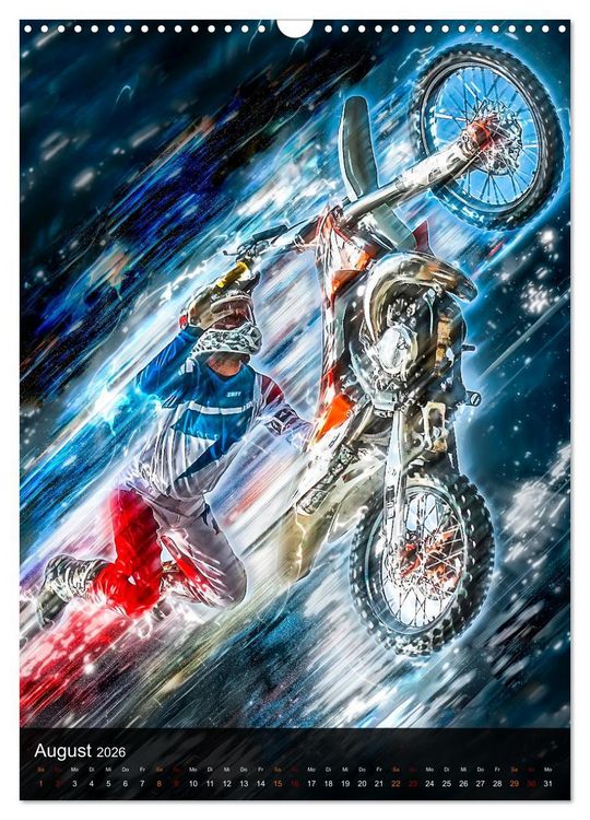 Produktbild: Motocross - einfach faszinierend (Wandkalender 2026 DIN A3 hoch), CALVENDO Monatskalender