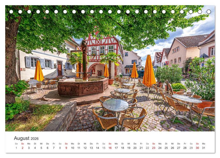 Produktbild: Schriesheim an der Bergstra&szlig;e - Impressionen aus Stadt und Natur (Tischkalender 2026 DIN A5 quer), CALVENDO Monatskalender