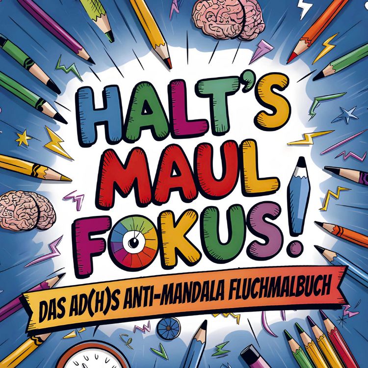 Produktbild: Halt&acute;s Maul Fokus!: Das AD(H)S Anti-Mandala Fluchmalbuch zum Abreagieren und Abschalten
