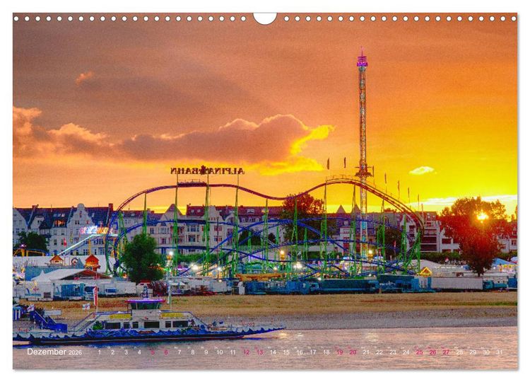 Produktbild: Rheinkirmes in D&uuml;sseldorf (Wandkalender 2026 DIN A3 quer), CALVENDO Monatskalender