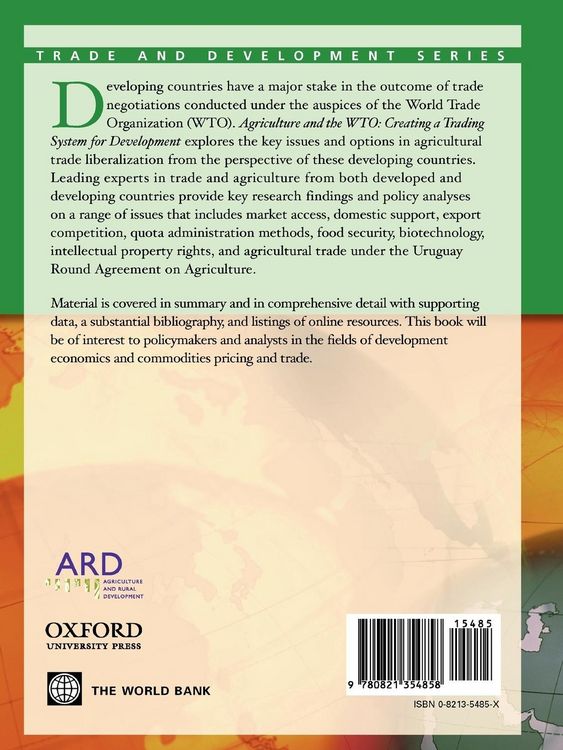 Produktbild: Agriculture and the Wto