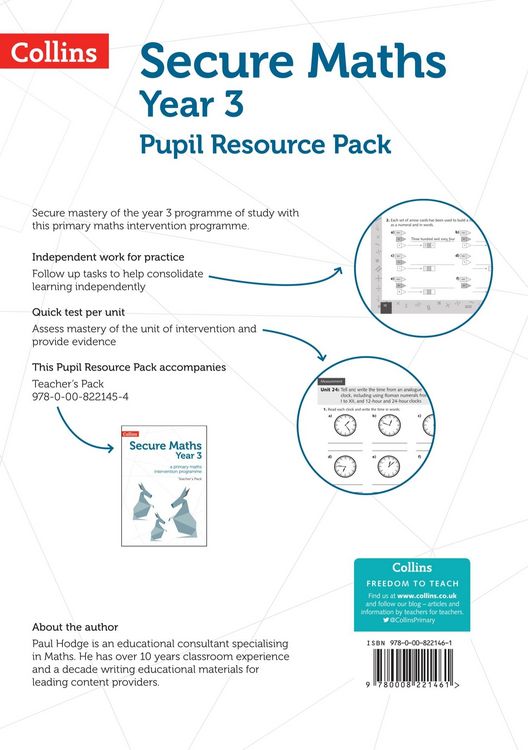 Produktbild: Secure Year 3 Maths Pupil Resource Pack