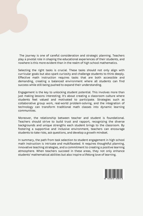 Produktbild: From Task Selection to Student Engagement: A Look at High School Math Instruction