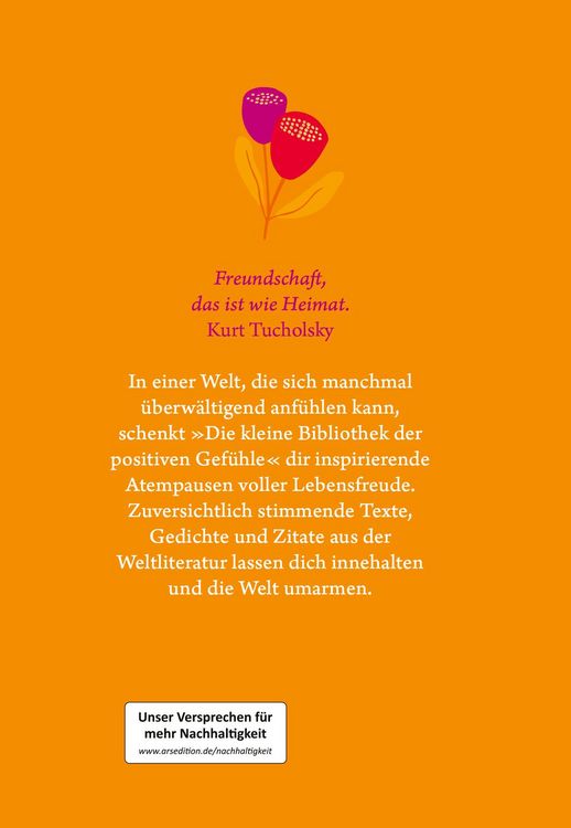 Produktbild: Die kleine Bibliothek der positiven Gef&uuml;hle: Freundschaft
