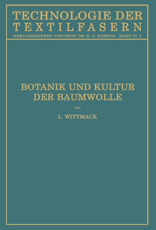 Produktbild: Botanik und Kultur der Baumwolle