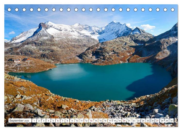 Produktbild: Ausflugsziele im Land Salzburg (Tischkalender 2026 DIN A5 quer), CALVENDO Monatskalender