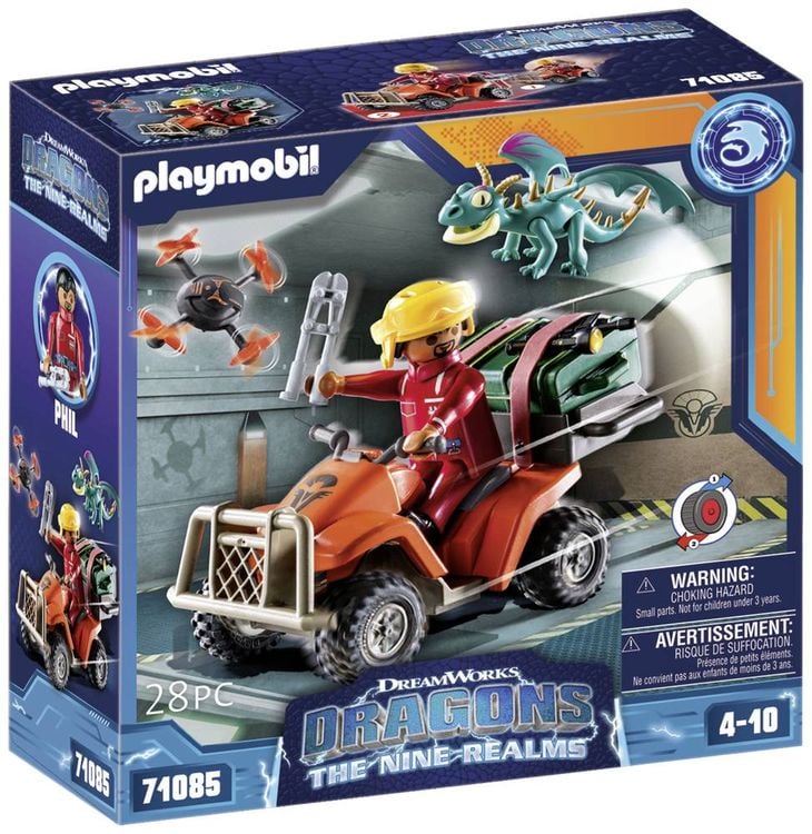 Produktbild: PLAYMOBIL 71085 - Dragons, Die 9 Welten - Icaris Quad & Phil