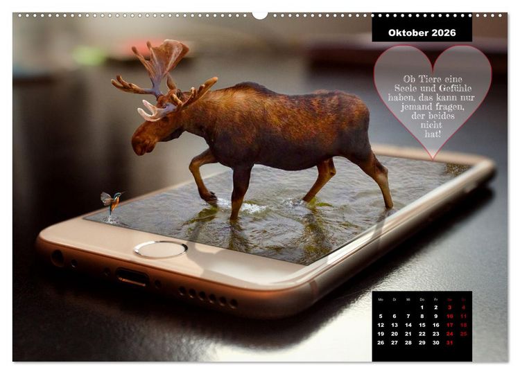 Produktbild: Handy-Kunst by VogtArt (Wandkalender 2026 DIN A2 quer), CALVENDO Monatskalender