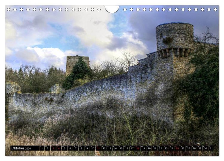Produktbild: Burgen und Schl&ouml;sser der Eifel (Wandkalender 2026 DIN A4 quer), CALVENDO Monatskalender